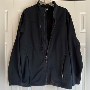 Men's Edwards Garment Work Wear Jacket Full Zip Black Pockets Size Large